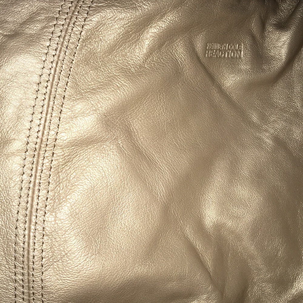 Kenneth Cole Reaction Gold Leather Hobo - Picture 7 of 8